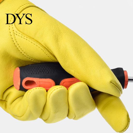 Gardening Glove 1 Pair Anti-scratch Effective Faux Pruning Leather Practical Heat-resistant Protective for Planting Durable