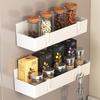 Wall Mounted Magnetic Spice Rack Large Capacity Kitchen Storage Shelves  for Washing Machine