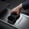 Подстаканник для центральной консоли Tesla Spigen, дизайн под карбоновое волокно, моющийся, фиксированный, совместим с Tesla Model 3/Model Y, TO210 ACP04507 (черный)