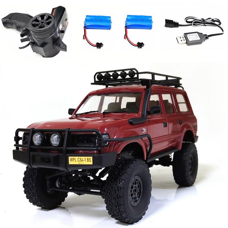 WPL C54-1 4WD 2.4G Внедорожник LC80 Машина на радиоуправлении RC Гусеничный Багги Движущаяся Машина Детские Машинки на Батарейках Подарок для Мальчиков