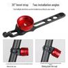 Bicycle LED Tail Light: Aluminum Alloy, Bright Ruby, Quick-Release Hook, Helmet Compatible, Mountain Bike Warning Light