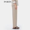 PORTS Women's 2025 Spring Striped Wide-Leg Pants