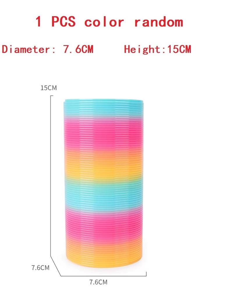 Super Sized Rainbow Circle Toy Large Spring Circle Rainbow Circle Stretchable Elastic Circle Magic Circle Children's Puzzle Toy