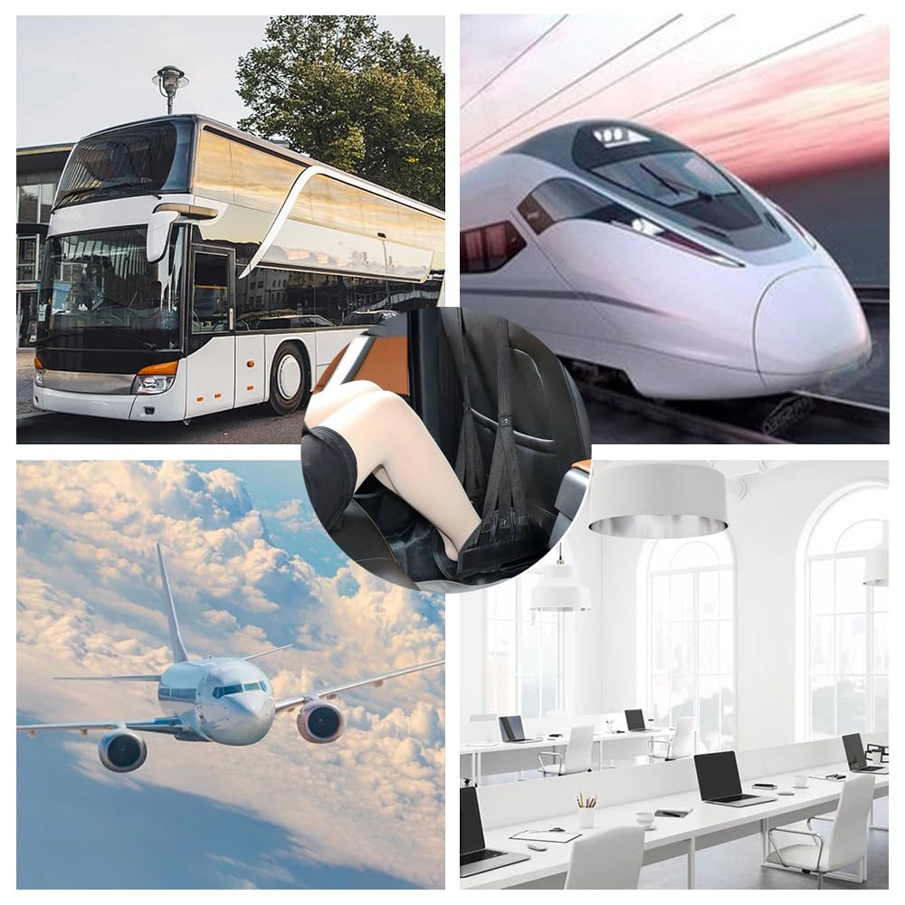 YJRUNFU Comfortable Airplane Foot Night Desk Overseas Desk Travel Popular for Desk Storage Bag Included Rose Footrest, Footrest, Rest, Travel,