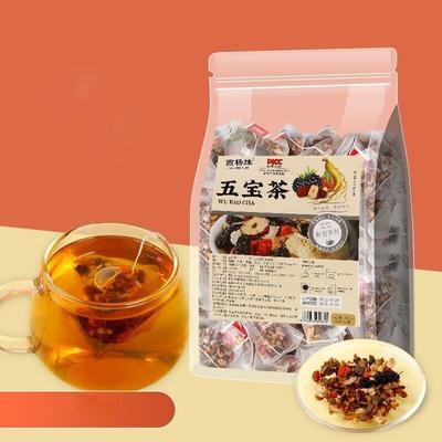 Чай «Пять сокровищ» с женьшенем, красными финиками и ягодами годжи, 30 треугольных пакетиков