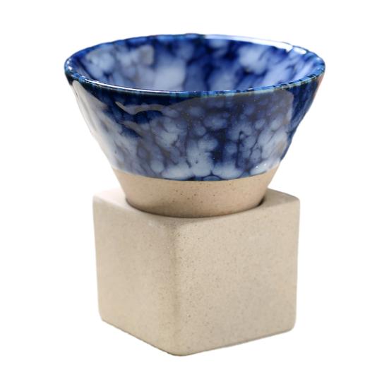 100 мл кофейная чашка с воронкой из сырой керамики и основанием, термостойкая кружка ручной работы в японском стиле для латте, капучино, чая, эспрессо, коническая кружка, подарок на день рождения