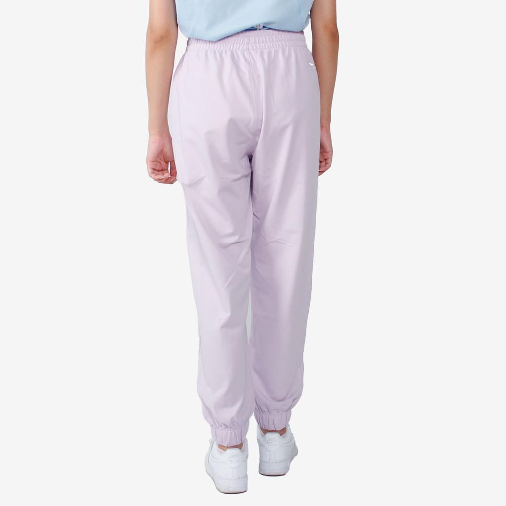 Li Ning Sports Fashion Series Cuffed Loose Logo Knitted Sports Брюки Женские Брюки Moonlight-Purple AKLR172-4