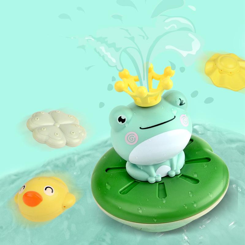 Electric Spray Frog Bath Toy - Baby Shower Sprinkler for Toddlers & Kids, Fun Water Game for Swimming Pool & Bathtub