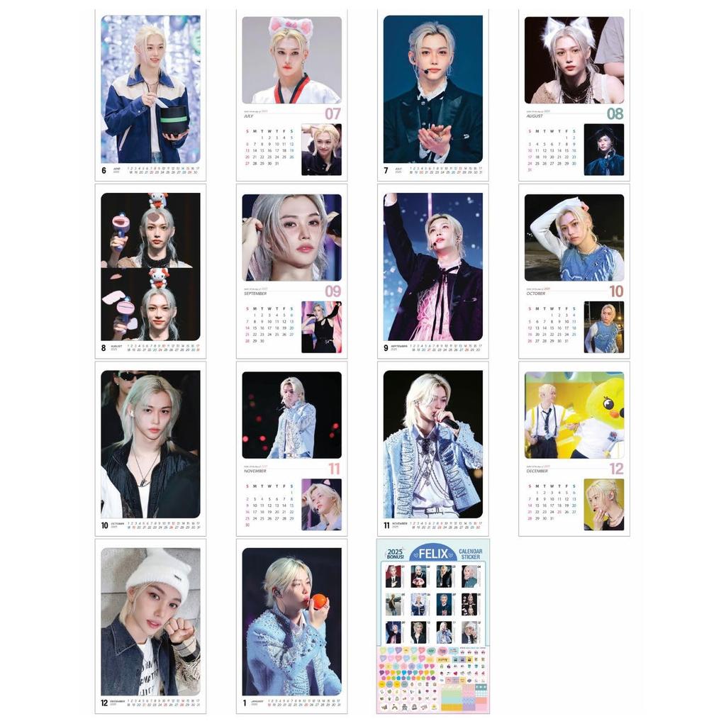 2025 Wall Calendar Wall [K-STAR Calendar] (Felix)