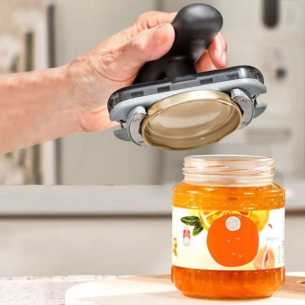 2pcs Adjustable Can Opening Tool Stainless Steel Jar Lid Remover Bottle Opener Jar Opener  Kid