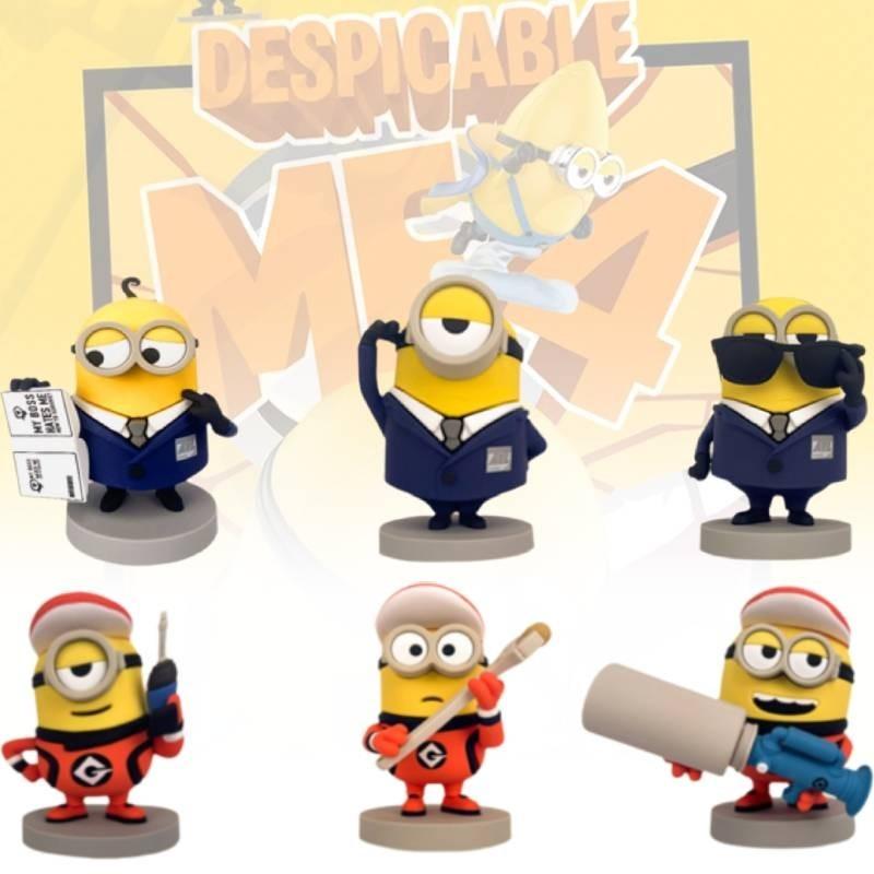 Очаровательная коллекционная фигурка миньона из Гадкий Я 4, ПВХ игрушка для детей, подарок на день рождения