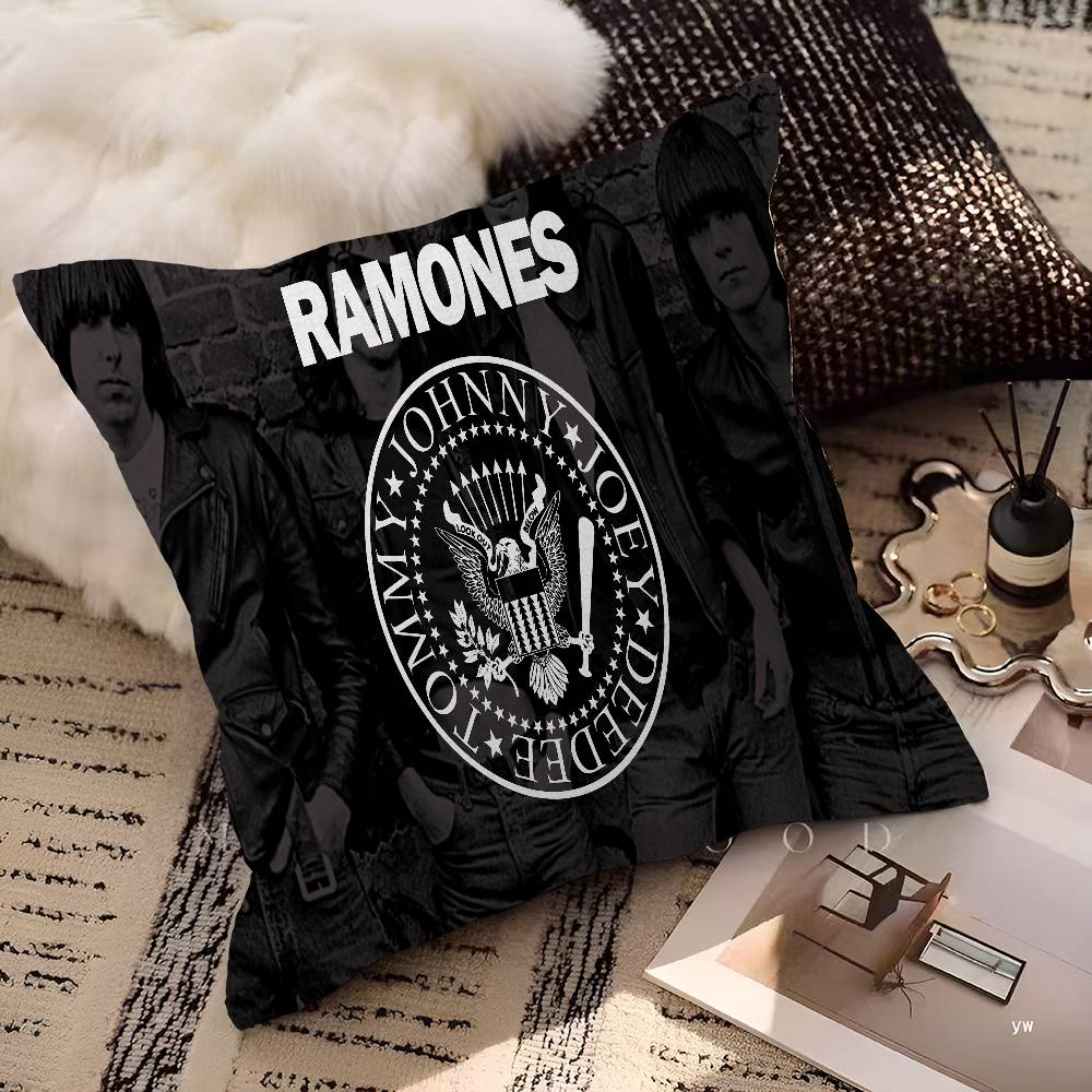 R-Ramones Band Pillow Cover For Bedroom Room And Living Room Sofa Decorative Cushion Cover
