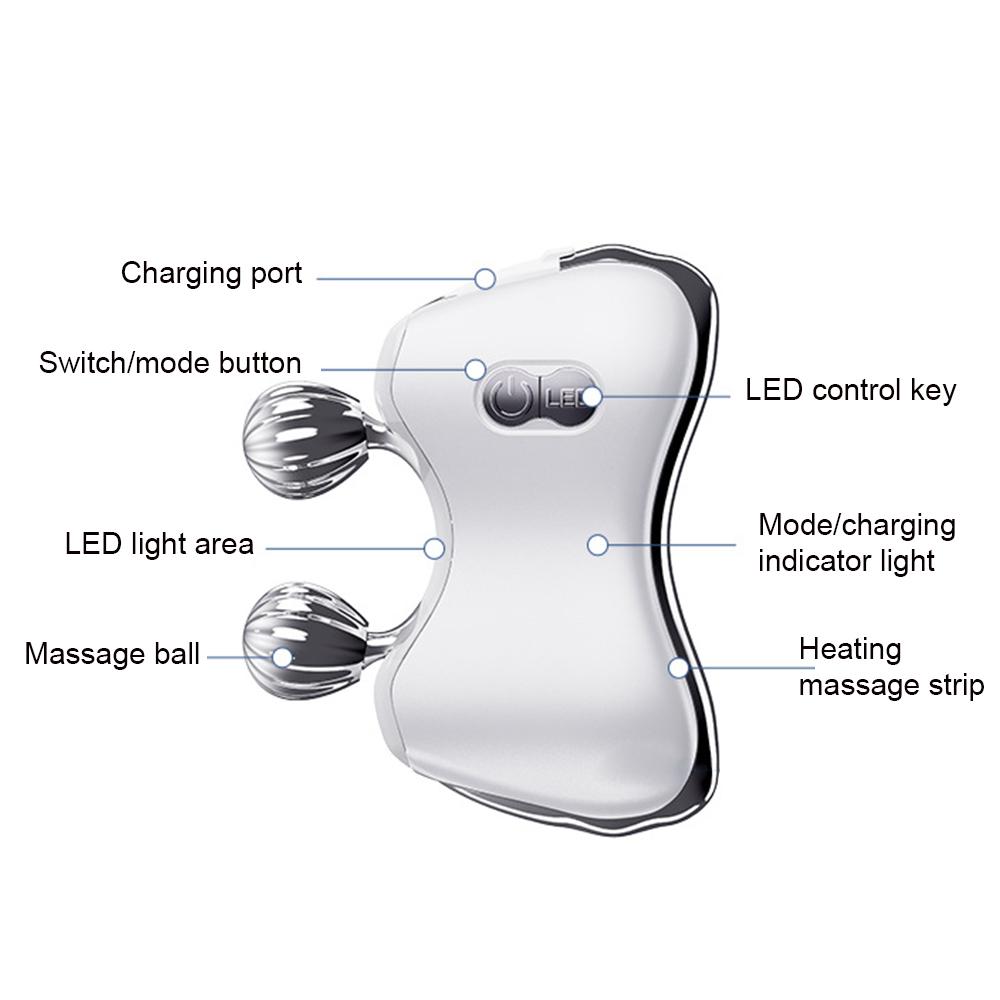 Массажер для лица роллерный EMS для похудения лица V-линия лифтинг лица фототерапия массажер удалитель морщин массажер для тела подтяжка кожи