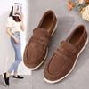 2024 Autumn Women's Retro British Slip-On Loafers - Large Size Casual Flats