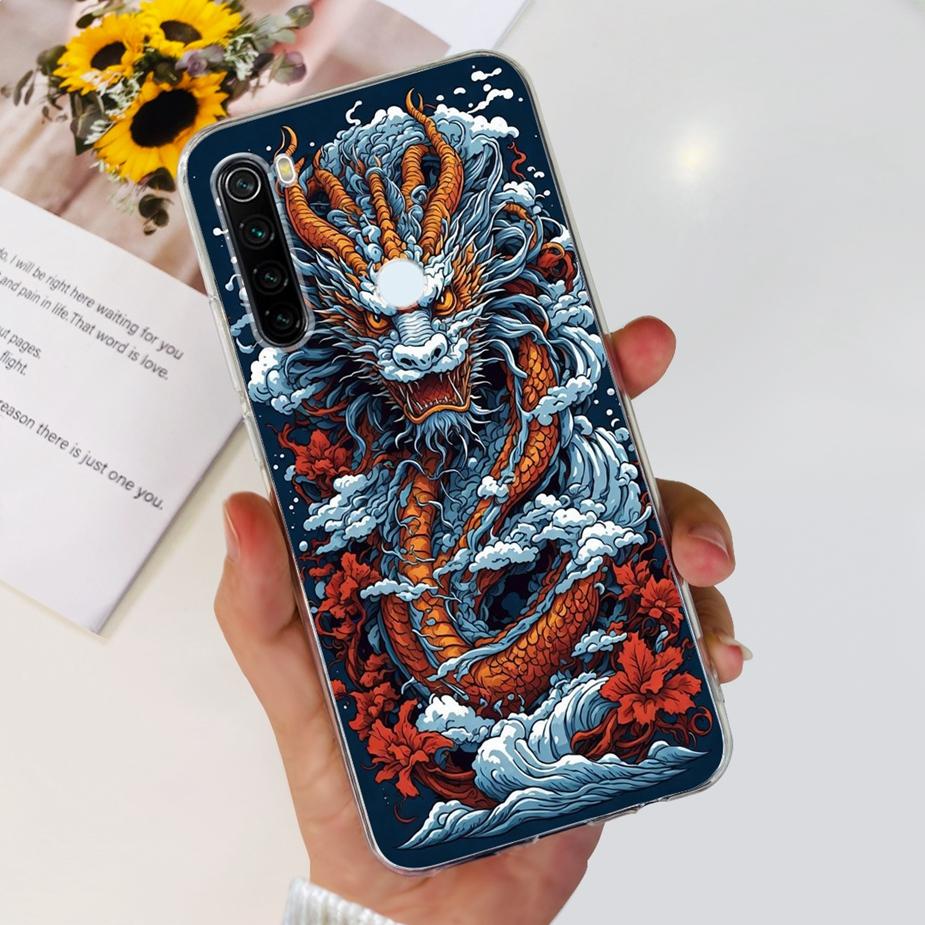 Чехол для Xiaomi Redmi Note 8 Чехол Note 8T Роскошный Расписной Чехол Прозрачный Силиконовый Чехол для Телефона Для Redmi Note 8 Pro Note8 Note8T Мягкий Чехол
