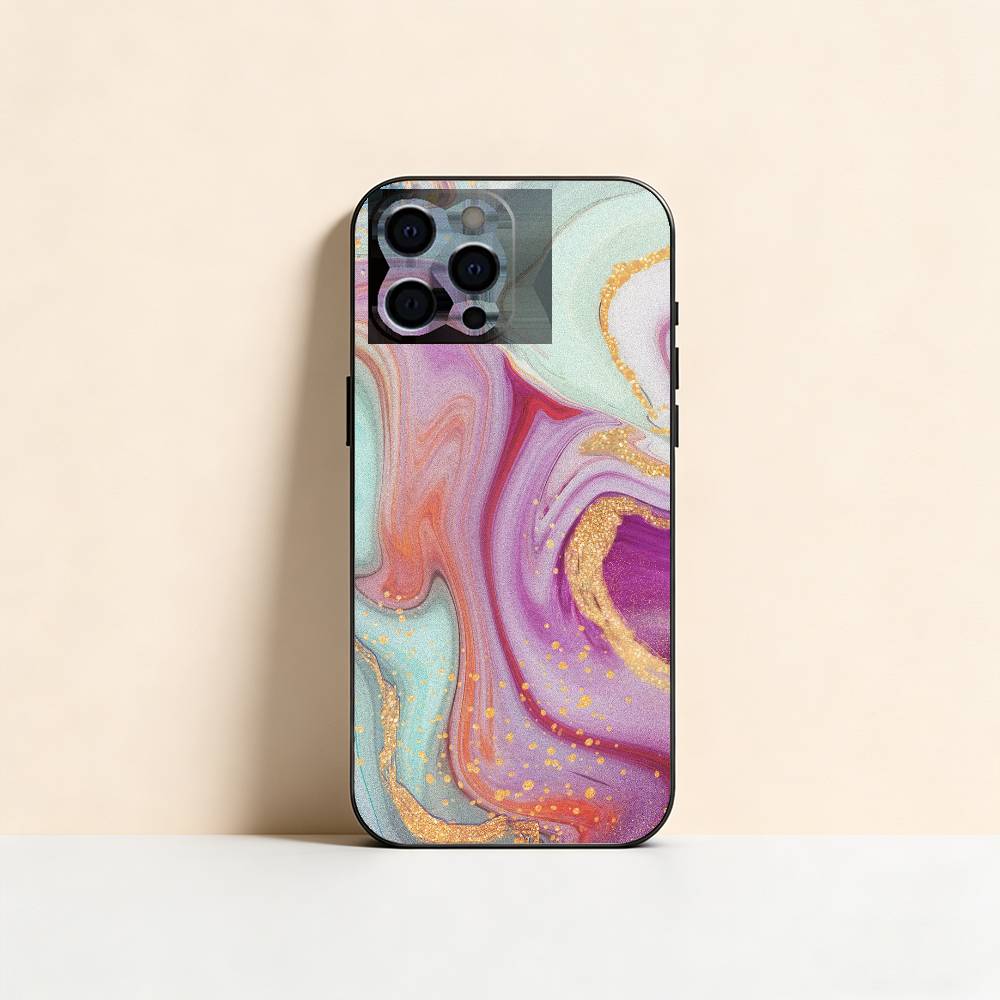 Чехол с мраморным узором для iPhone 17, 16, 15, 14, 13, 12, 11 Plus, Pro Max, Другие Мягкий Черный Чехол