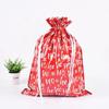 Christmas Gift Bag Pouches Extra Large New Year Gift Candy Bags Laser Printing For Christmas Package Decoration PE Xmas Bag