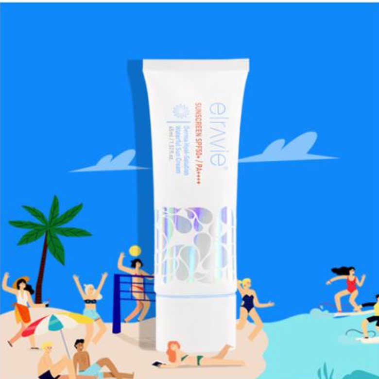 Derma Elravie Derma Hyal-Solution Waterful Sun Cream SPF 50+PA++++, корейская косметика, KBeauty, образец