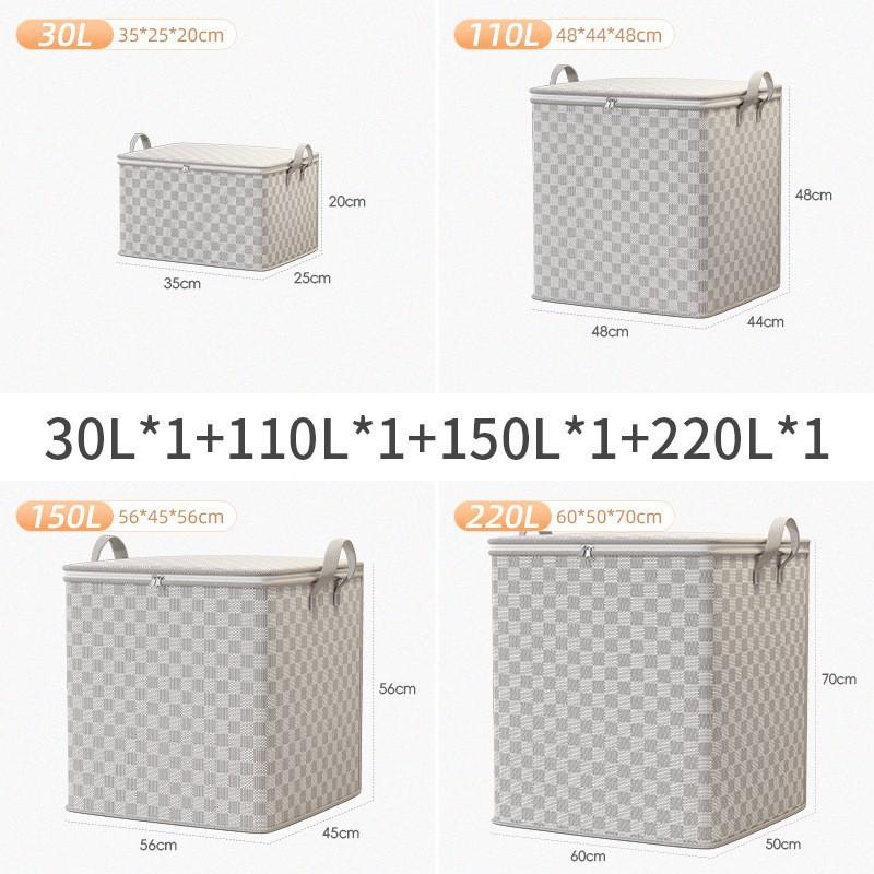 Большая вместимость, влагозащищенная сумка-органайзер для хранения одежды и одеял