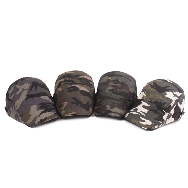 Spring Autumn Camouflage Beret Men's Forward Cap Peaked Cap Newsboy Caps for Men Driver Ivy Hat Gatsby Painters Hats