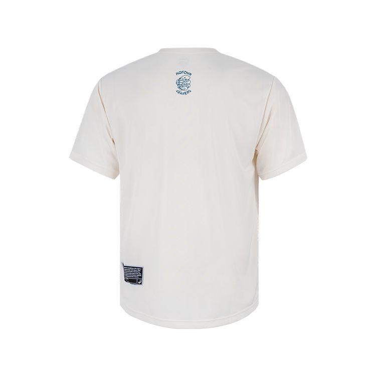 ASICS T Shirts Unisex Ecru Crew Neck Moderate 2063A454-201