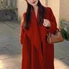 Women's Winter New High-end Medium and Long Wool Woolen Coat Women's