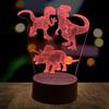 Night Light Lamp Dinosaur 3D Lamp Acrylic Night Light Decorative Decorations 19cm