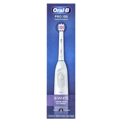 Электрическая зубная щетка Oral-B 3D White Brilliance Whitening, белая, 1 зубная щетка
