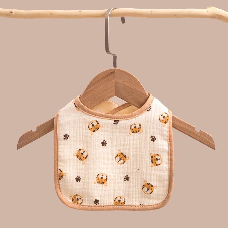 6 Layer Pure Cotton Gauze U Shaped Baby Bib Ultra Absorbent And Anti Dirty Saliva Towel For Infants