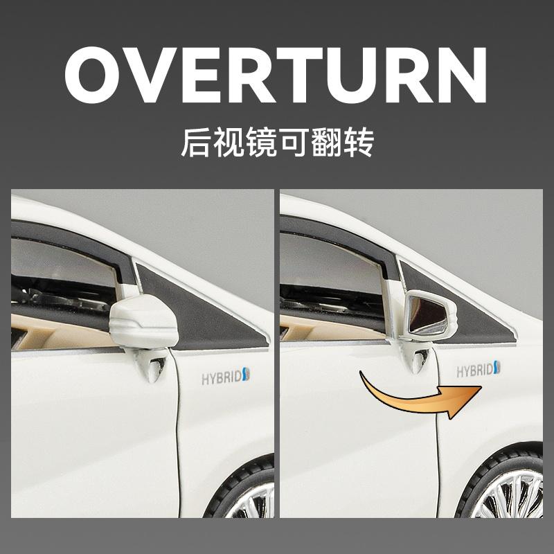 1:24 Toyota Alphard MPV Alloy Metal Diecast Model Car High Simulation Children Toy Collectibles Hobby Ornaments Holiday Present