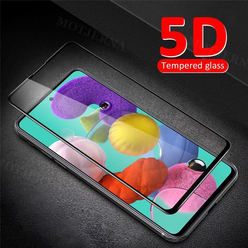 5d изогнутое закаленное стекло для Samsung A71 A715 стекло A51 A515 Защитная пленка для экрана A 71 51 A70 A50 A30 Co