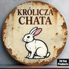 Винтажное Металлическое Настенное Искусство Знак 'Кроличий Дом' Рустикальный Декор Кухни