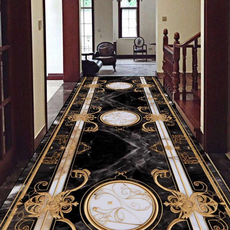 Роскошный ковер в европейском стиле для лобби, холла, коридора, нескользящий ковер-дорожка для лестницы, настраиваемый коврик для дома, прихожей