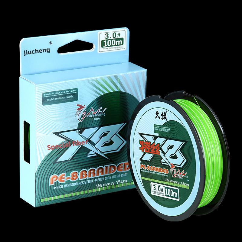 Special 8-Strand PE High Strength Floating Braided Lure Line Japanese Standard Long-Distance Casting Fishing Line Lake River Use