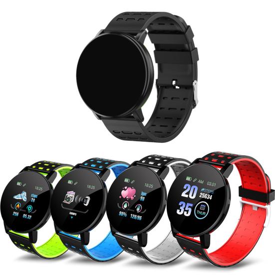 Умные часы 119 Plus Многофункциональный мониторинг здоровья Водонепроницаемые Модные Спортивные Монитор сердечного ритма Умные часы для бега