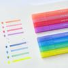 4pcs Fruity Odour Color Highlighter Pens Set Fruit Buffet Design Soft Brush Tip Marker Liner for Drawing Painting