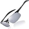 DUCO Polarized Sports Sunglasses with UV400 Made of for and Golf Men's Protection, AL-MG Alloy, Ultra-Lightweight, Driving, Cycling, Fishing, Running,