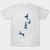 T Shirt Women Flying Birds Harajuku Print Kawaii Tshirt Summer Short Sleeve Female T-Shirt Top Tee