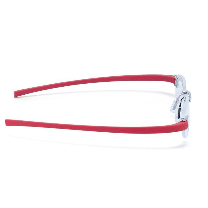 RSINC Combo Rimless Frame Eyeglasses for Unisex Silver Red-Silver Yellow Tag A1 JL156426815372
