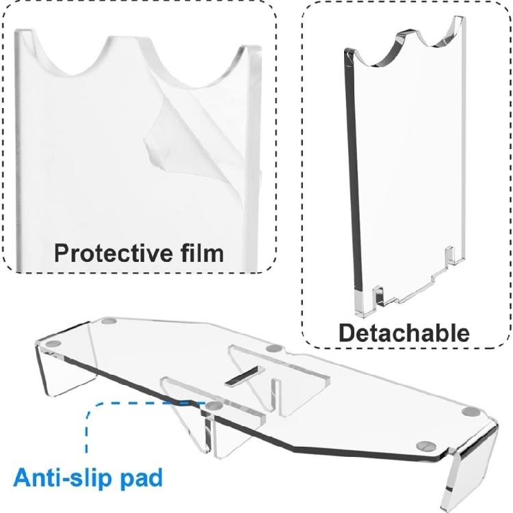 Decorative Sword Display Stand Acrylic Lightsaber Holder Horizontallly Holder