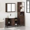 VidaXL Ensemble De Meubles De Salle De Bain 3 Pcs Chêne Marron, Armoire De Rangement, Armoire De Bain, Meuble De Toilette 3301154