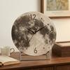Лунный настольный clock Креативные спальные бесшумные настольные часы Креативные гостиная настенные часы Современные роскошные декоративные подвесные часы