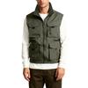 Men's Outdoor Cargo Vest Fishing Work Travel Photo Vests Zip Up Stand Collar Sleeveless Jacket With Pockets