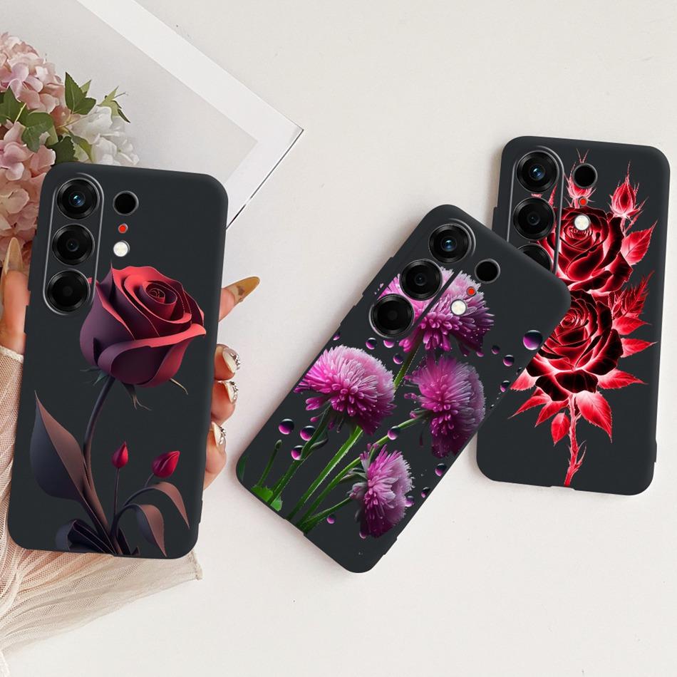 For Tecno Camon 50 4G CN5 Cute Flower Butterfly Cat Painted Case For Tecno Camon50 4G Black Silicone Soft Phone Cases