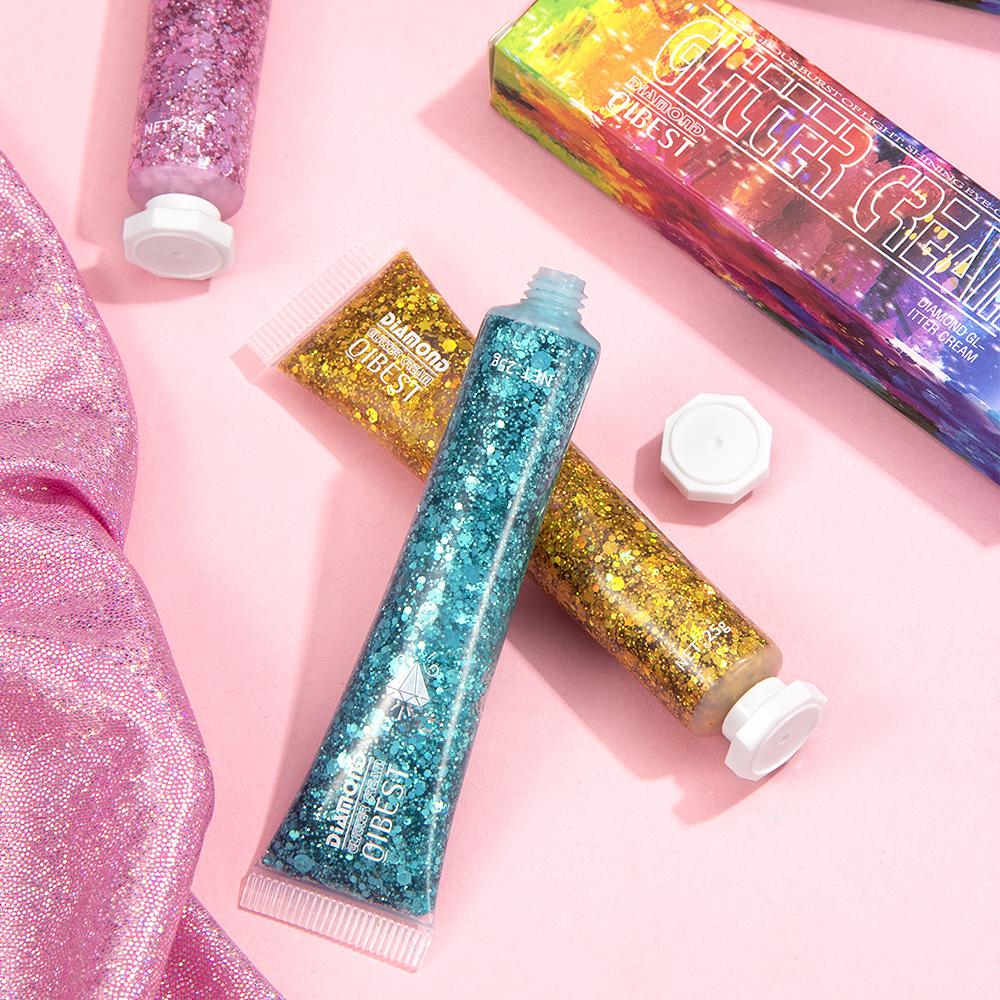 Монохроматические тени для век, блестящий крем, красочный осветляющий хайлайтер для лица и тела, блестящий гель, сценический макияж