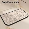 Abstract Shape Diatom Mud Doormat With Quick Drying For Bedroom And Entryway
