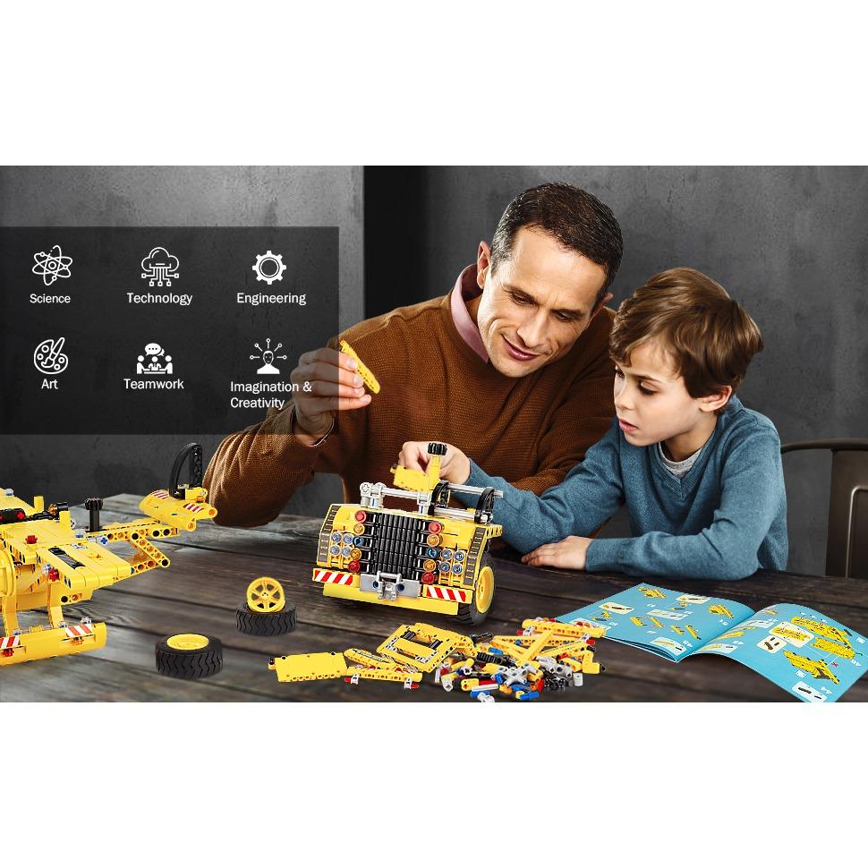 Строительные блоки игрушечного города, техника 2-в-1, грузовик, самолет, строительная игрушка, конструктор, 361 деталь, креативный подарок для детей, развивающая игрушка STEM