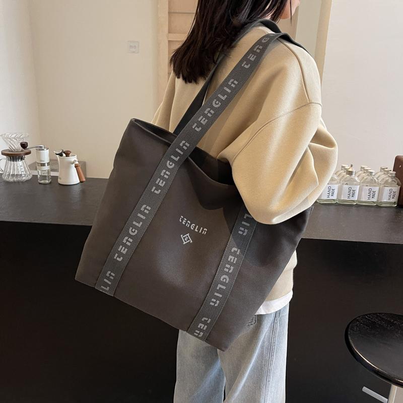 Большая вместительная сумка через плечо женская сумка-тоут с надписью Letter