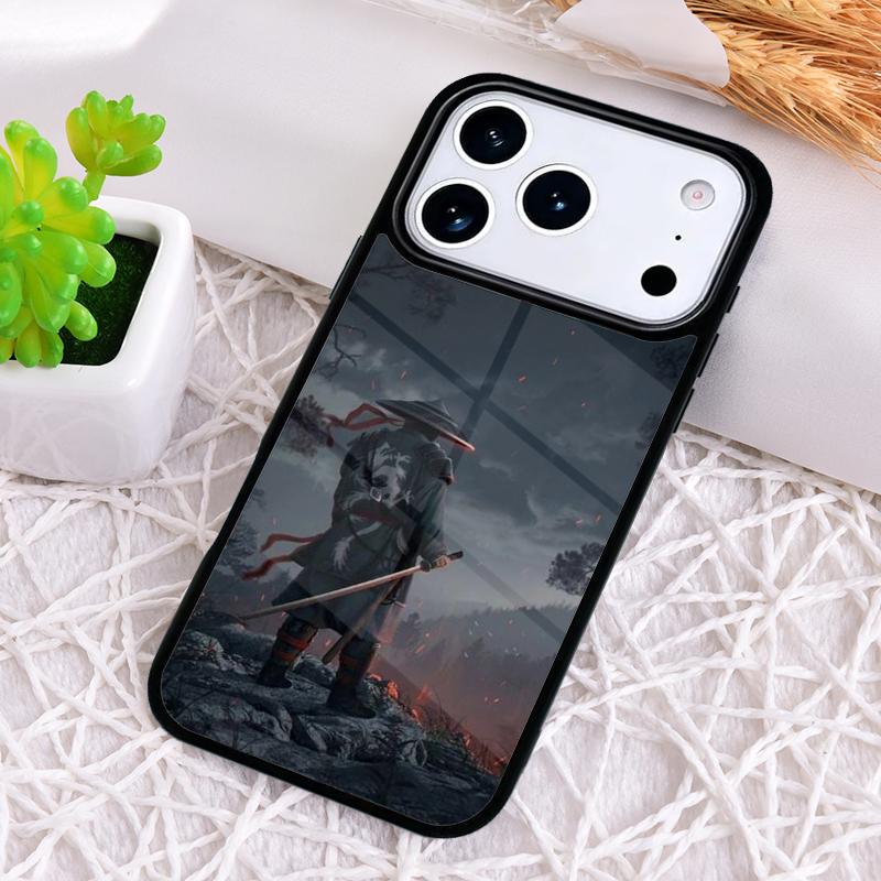 Чехол для телефона Japan Samurai Ninja Ronin для iPhone 17 Air 16 15 11 12 14 13 Pro Max Ударопрочный чехол