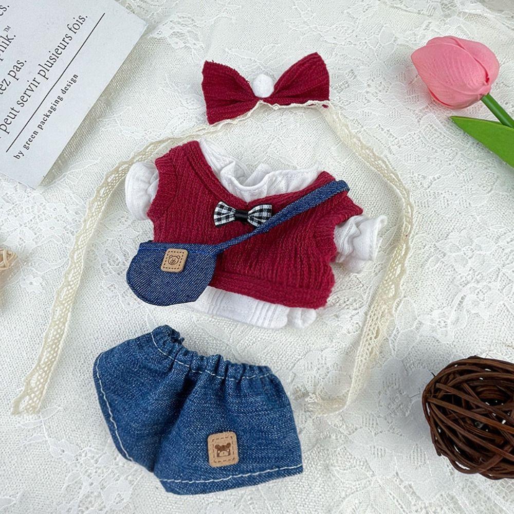 Одежда для куклы 20 см Разноцветный головной убор для куклы Набор платьев Аксессуары для куклы Игрушка Хлопковая мягкая кукла